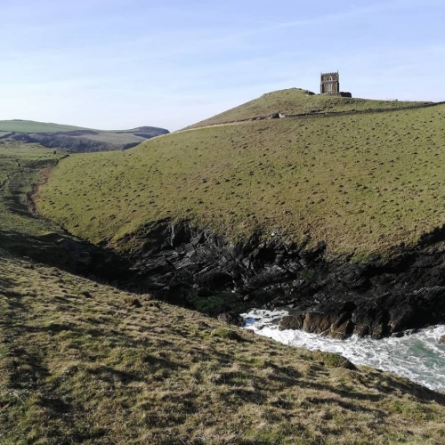 Beautiful Doyden Castle and Port Quin Headland