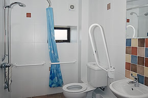 Ocean Blue - ground floor walk in shower room