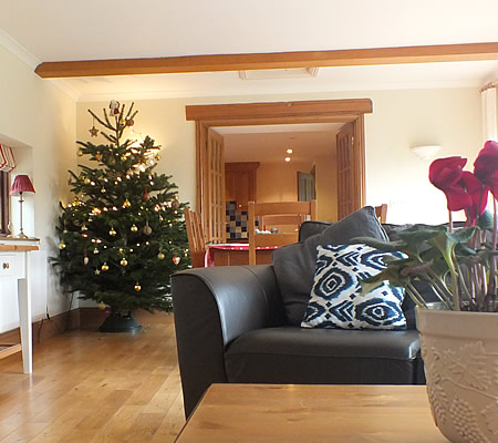 Christmas at Ocean Blue holiday cottage, near Port Isaac, North Cornwall